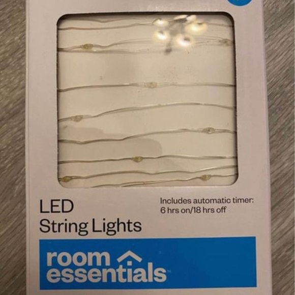 LED String Lights 8ft Warm Light - Picture 1 of 1